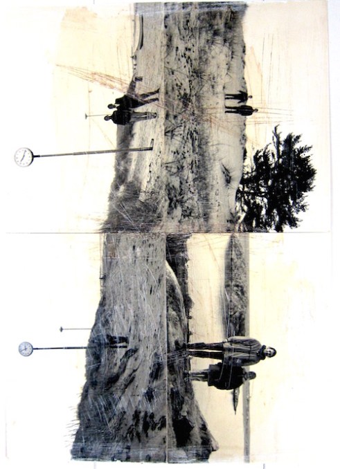 Dan och Maria/Dan och Emelie. Kolorerat fotografi, 43x30,5, 1990-tal & 2000-tal