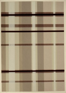 Tartan. Screentryck, 29,5x21, 1990-talet.